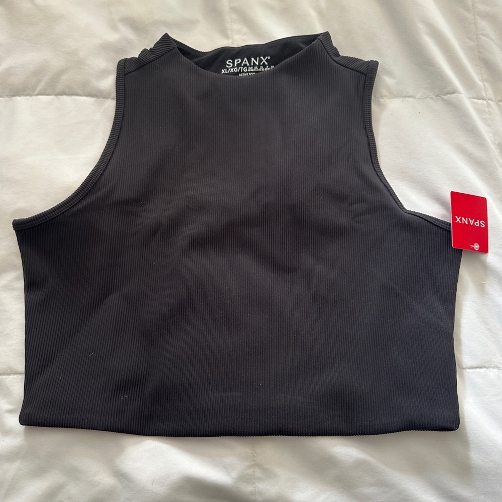SPANX Women's Black Crop Top